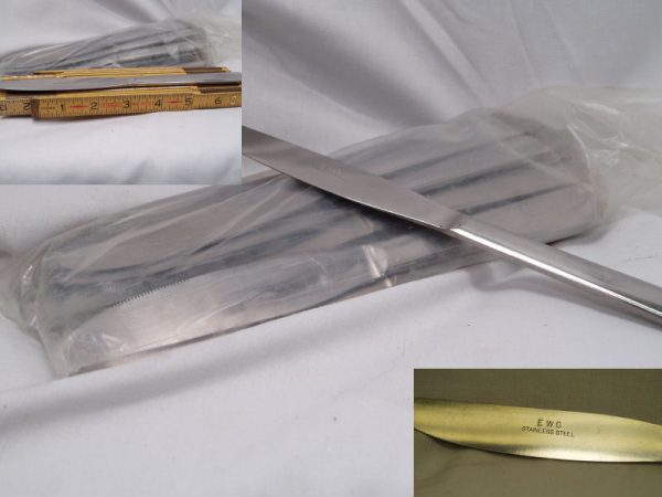 Mess Hall Utensil Table Knives, 25 Pk