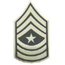 Army Pin-on Collar Rank, E-9 Sgt Major