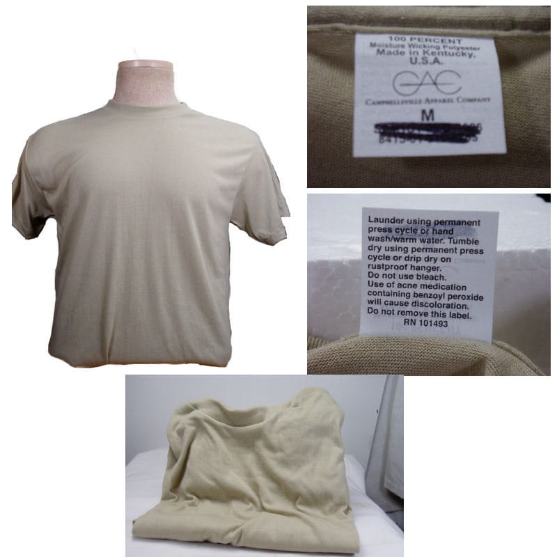Military T-shirt Sand 3 Pk