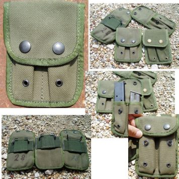 Belgian Canvas Double Mag Pouch