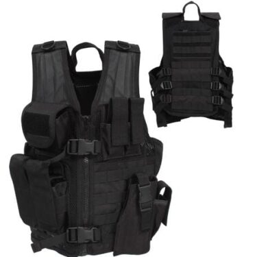 p 30337 clg2656 Kids Black Crossdraw Vest lg 2