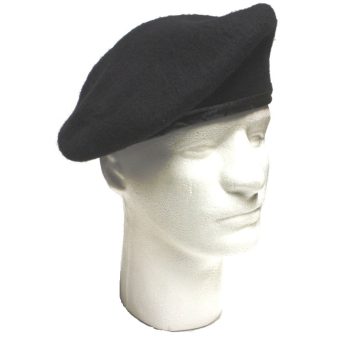black army beret wool military surplus size 7 1/2