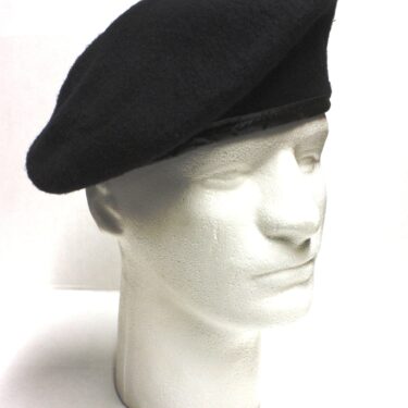 hed2694 black army beret wool 2