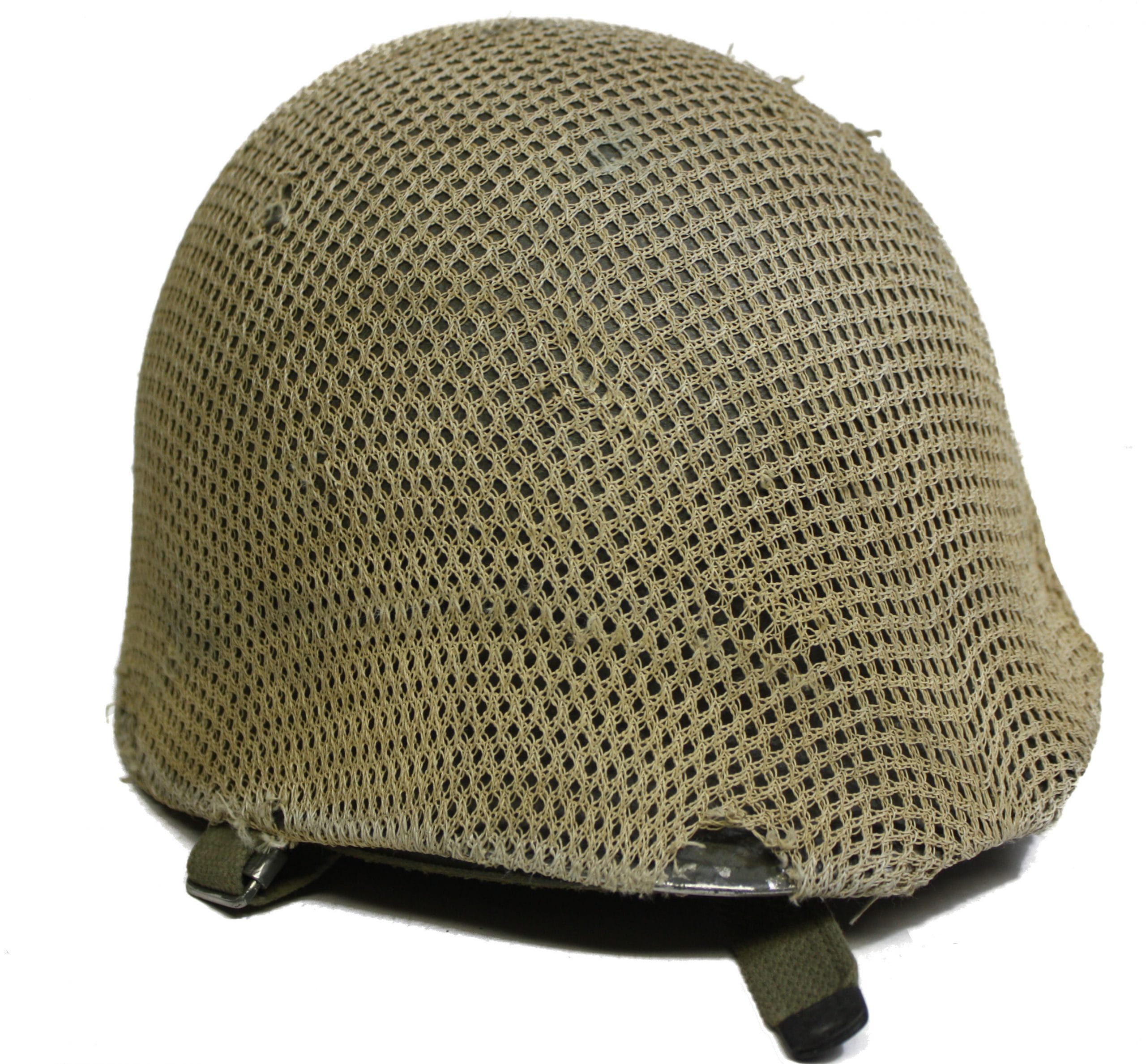 Israeli Defense Helmet with net. looks like the US m1 helemt