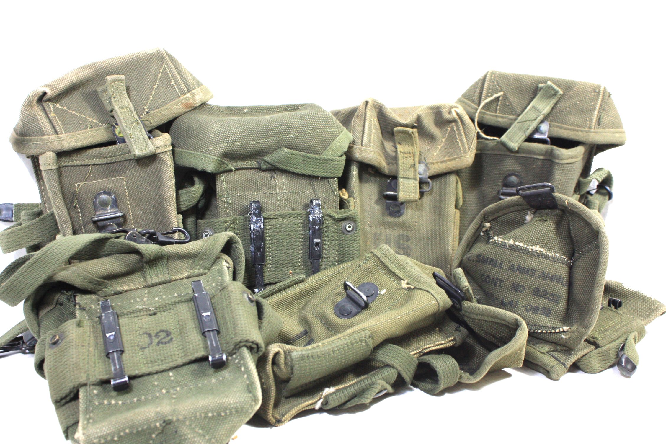 Vietnam M-16 Ammo Pouch, Canvas-Used Good Condition