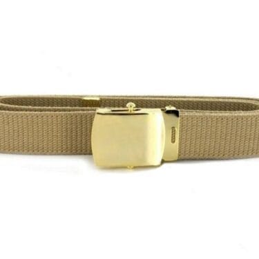 p 45235 usn khaki belt gold plate closed face buckle bel2790