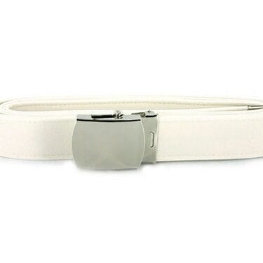 p 45237 usn white belt chrome closed face buckle bel2791