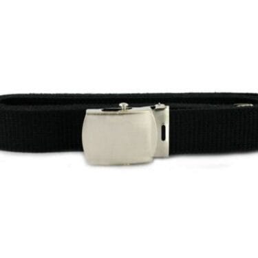 p 45241 usn black belt silver brushed stainless closed face buckle bel2793