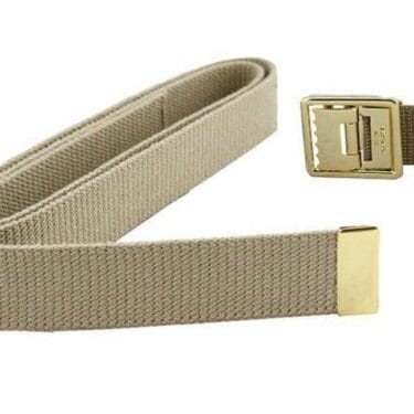 p 45243 usmc khaki belt open face stay brite brass buckle bel2794