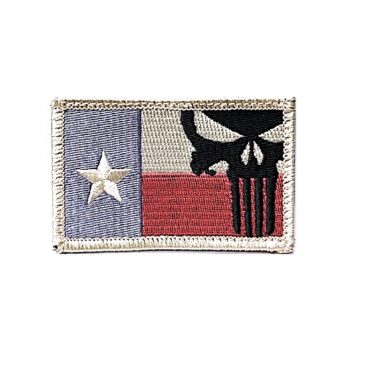 punisher texas patch hook and loop ins2805 2