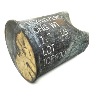 military surplus 105 mm howitzer shell, blank