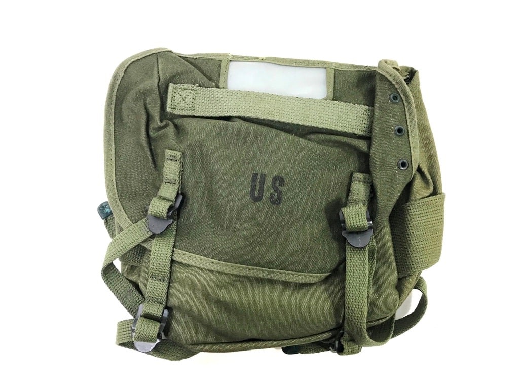 US Military M-1961 Canvas Field Pack Butt Pack OD Green VGC 