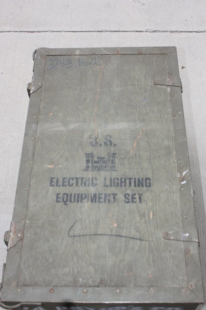 Wood Light Kit Box, Wood Trunk - Omahas Army Navy Surplus