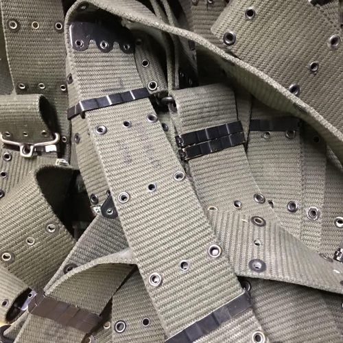 m 1956 cotton pistol belt long exc condition bel2925 6 scaled