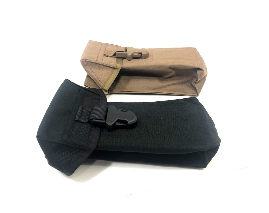 AK MILITARY MAG POUCH FOR 30rd MAGS--LEATHER&CANVAS