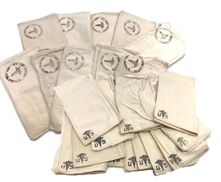 white cotton linen 2pkt medical pouch wwii vietnam pch2945 2