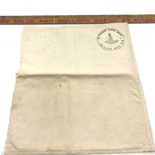 white cotton linen 2pkt medical pouch wwii vietnam pch2945 6