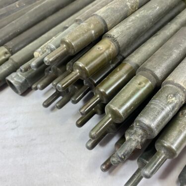 military pup tent poles 6pc set used condition otg2950 3