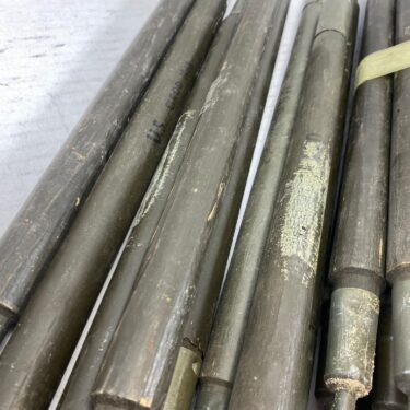 military pup tent poles 6pc set used condition otg2950 4