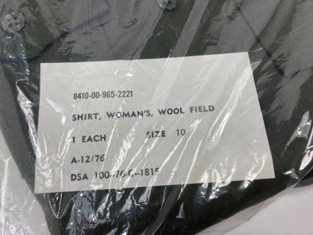 woman s wool field shirt size 10 clg2958 8