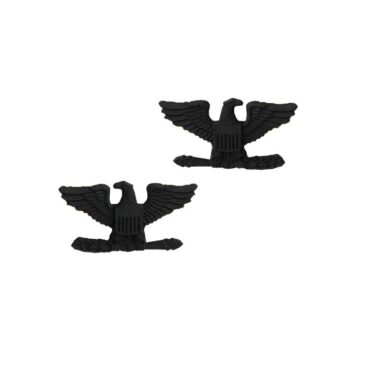 army pin on officer rank colonel black ins2975
