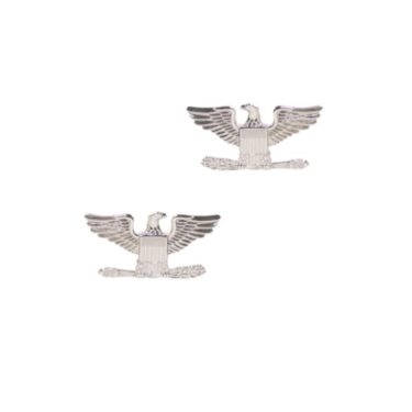 army pin on officer rank colonel nickel plated ins2974