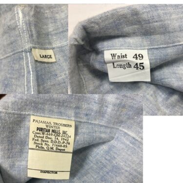 ww2 korea hospital pajama trousers large clg2993 3