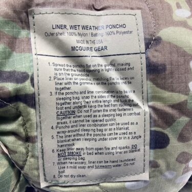 ocp scorpion poncho liner new otg2997 2