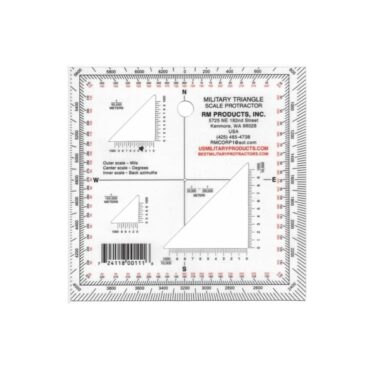military triangular protractor scale otg3010 1
