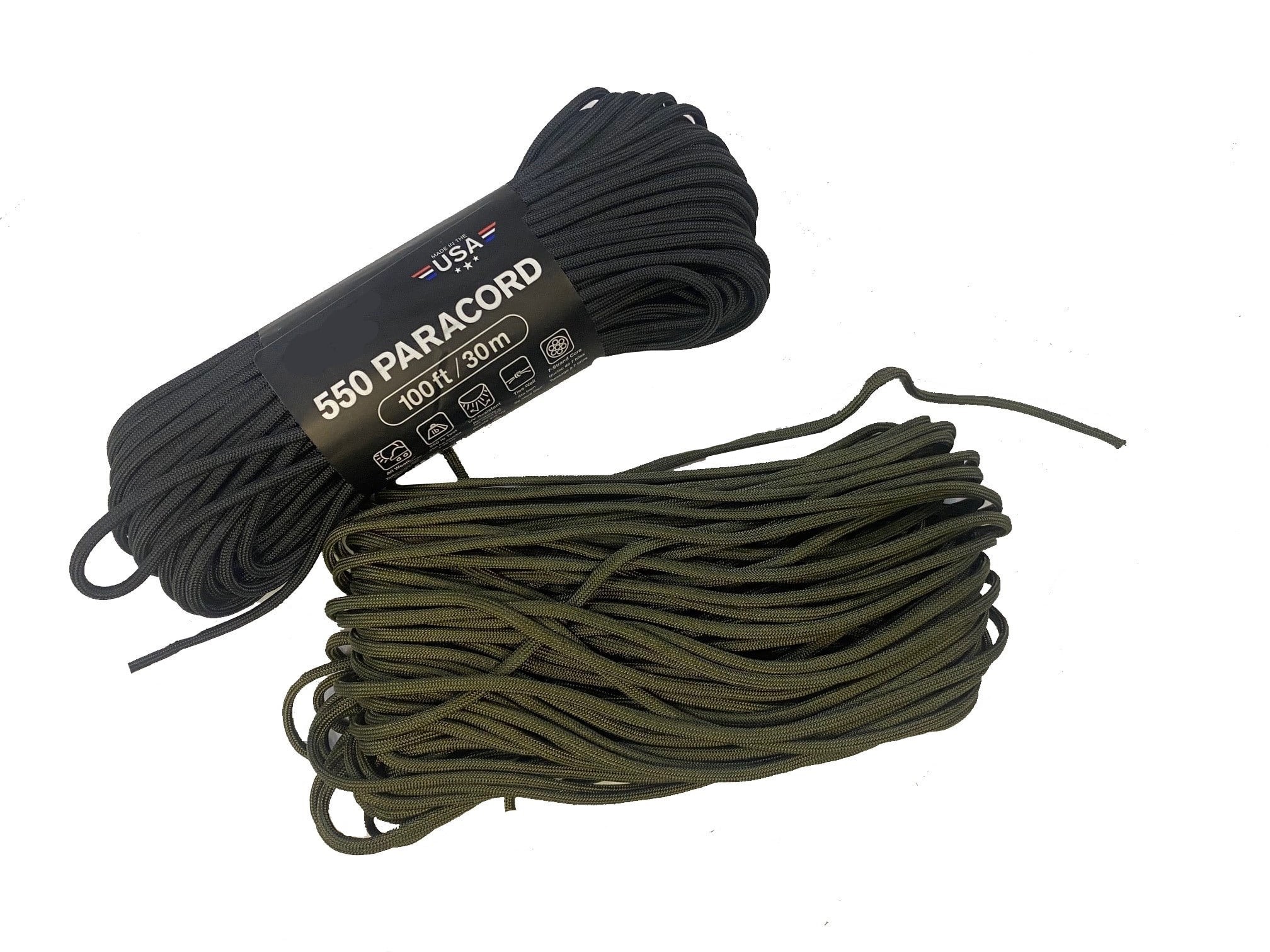 7 strand 550 Paracord 100ft - Omahas Army Navy Surplus