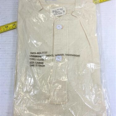 long underwear top wool cotton large clg3073 4