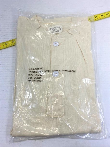 long underwear top wool cotton large clg3073 4