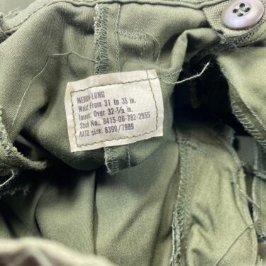 m 65 field trousers od med long clg3075 x 3
