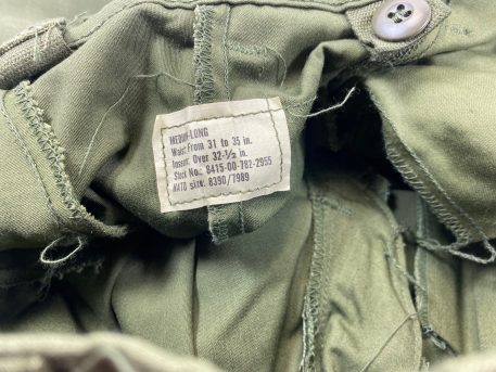 m 65 field trousers od med long clg3075 x 3
