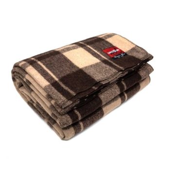 wool blanket cabin brown plaid swiss link slp3094