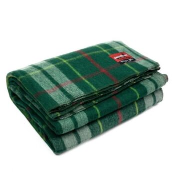 wool blanket emerald green plaid swiss link slp3097