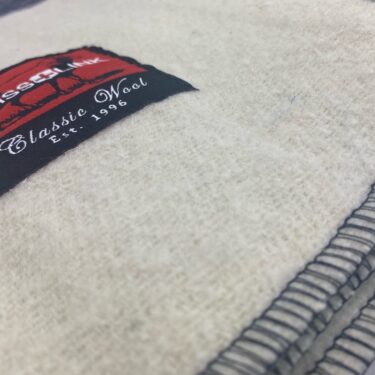 wool blanket navy swiss link slp3088 2