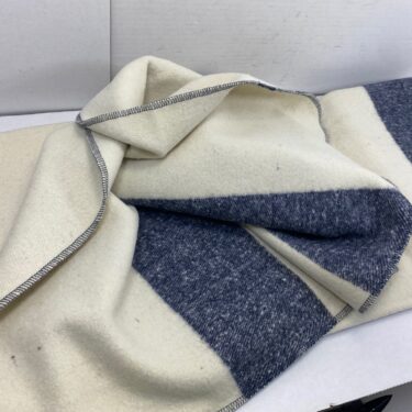 wool blanket navy swiss link slp3088 3
