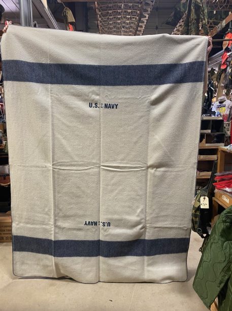 wool blanket navy swiss link slp3088 4