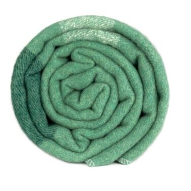 wool blanket sage green swiss link slp3092 2