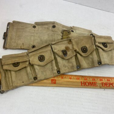 WW1 10 Pocket Cartridge Belt used ony18 4