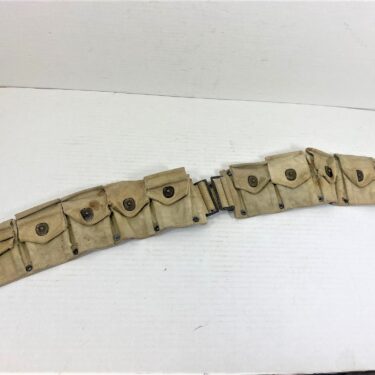 WW1 10 Pocket Cartridge Belt used ony18 7