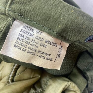 army arctic mittens new old stock medium clg3134 9