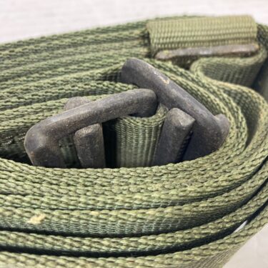 rolled up olive drab 1 3/4'' x 10' 3 Buckle Cargo Strap