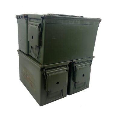 50 Cal Ammo Box Used Good, 4 Bundle