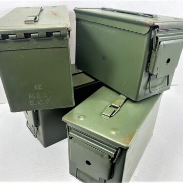 50 Cal Ammo Box Used Good, 4 Bundle