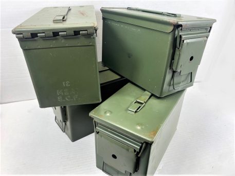 50 Cal Ammo Box Used Good, 4 Bundle