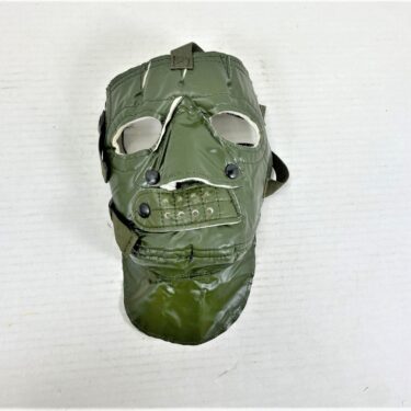USN Extreme Cold Weather Mask olive drab made of vinyl and felt inside of mask. RIDDLER MASK from THE BATMAN