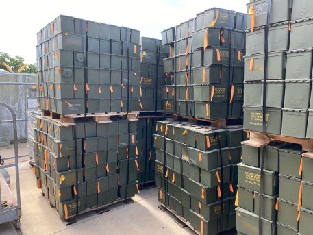 50 Cal Ammo Boxes, Better quality sold on pallet, wholesale