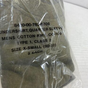 military surplus Olive Drab 109 T-shirt, X-small 2 pack